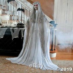 Halloween Props Decorations Life Size Animated Scary Ghostly Bride, Yard Outdoor