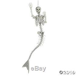 Halloween Props Decorations Scary 14 1/2 x 73 Mermaid Skeleton, Yard, Outdoor
