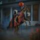 Halloween Props Headless Horseman Animated Lighted Outdoor Decor Sounds Lights