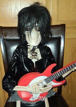 Halloween Skeleton Playing Guitar I Love Rock N Roll Joan Jett Prop