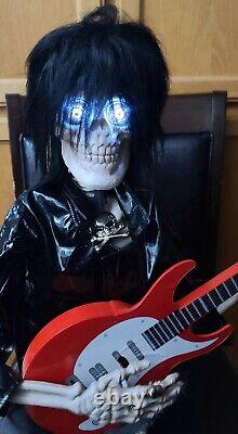 Halloween Skeleton Playing Guitar I Love Rock N Roll Joan Jett Prop