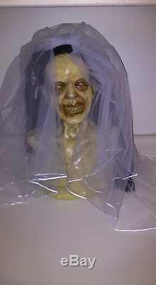 Halloween custom prop ZOMBIE BRIDE. FX ARTIST MADE HORROR BUST
