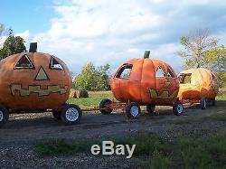 Halloween pumpkin carriage