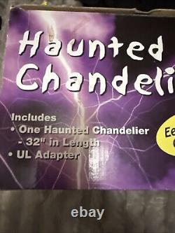 Haunted Chandelier Rare Spirit Halloween Animated Prop In Original Box