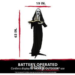 Haunted Hill Farm Life-Size Animatronic Witch, Indoor/Outdoor Halloween