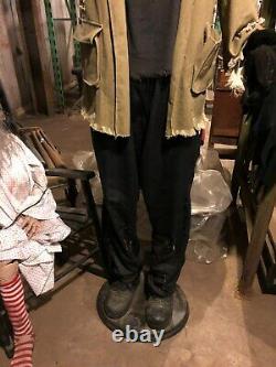 Haunted House Lifesize Movie Prop Tall Statue Man Animated Lots More