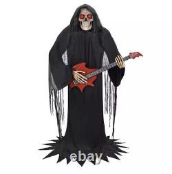 Haunted Living 6' Animatronics Reaper with Guitar Halloween Prop Bluetooth NEW