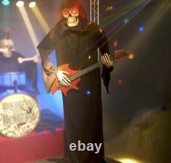 Haunted Living 6' Animatronics Reaper with Guitar Halloween Prop Bluetooth NEW