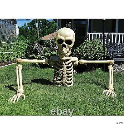 He's Here! 2024 Halloween Prop! Giant 4' Skeleton Ground Breaker Poseable Yard