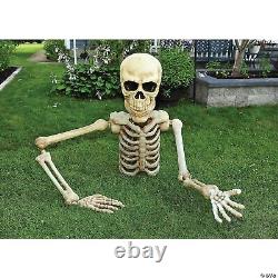 He's Here! 2024 Halloween Prop! Giant 4' Skeleton Ground Breaker Poseable Yard