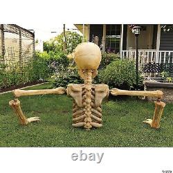 He's Here! 2024 Halloween Prop! Giant 4' Skeleton Ground Breaker Poseable Yard