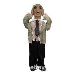 Heads Up Harry Animated Talking Halloween Prop 32 Light-Up Magic Power Vintage