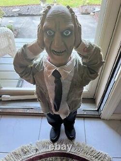 Heads Up Harry Animated Talking Halloween Prop Magic Power Great Condition