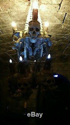 High End Quality Large Skull and Bones Chandelier -Ultimate Halloween Prop