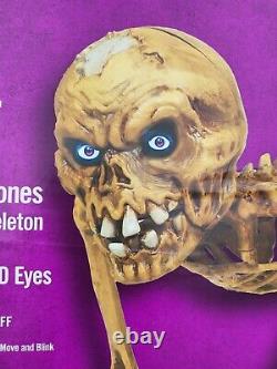 Home Accent 2022 Halloween 6ft Poseable Skeleton Creeper LCD Eyes Same Day Ship
