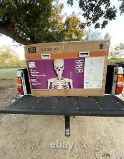 Home Accents 12 ft Giant-Sized Skeleton with LifeEyes LCD Eyes NEW LOCAL PICKUP