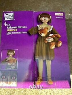 Home Accents 4.5 FT Possessed Penny Animatronic New