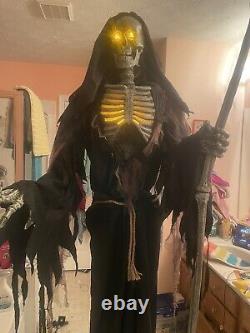 Home Accents Holiday 7' Animated LED Inferno Reaper No Box Animatronic Halloween