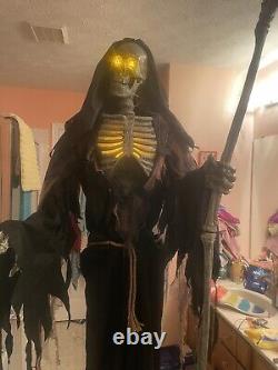 Home Accents Holiday 7' Animated LED Inferno Reaper No Box Animatronic Halloween