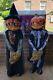 Home Accents Holiday Halloween Animated Led Pumpkin Twins 3ft Decoration