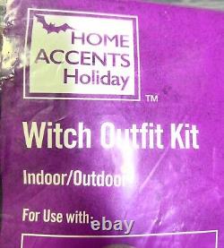 Home Accents Witch Costume Kit 12 ft Skeleton Outfit Halloween Decor Home Depot
