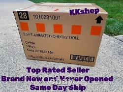 Home Depot 3.5 FT Animated CHUCKY Doll Halloween 2024 SEALED SAME DAY SHIP