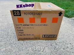 Home Depot 3.5 FT Animated CHUCKY Doll Halloween 2024 SEALED SAME DAY SHIP