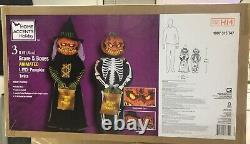 Home Depot 3-ft. Halloween Animated LED Pumpkin Twins NEW for 2022 SOLD OUT