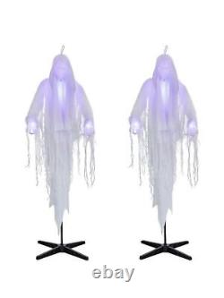 Home Depot? 6ft Spirit Twins 2 pack with 2 Stands Halloween Animatronic 2022