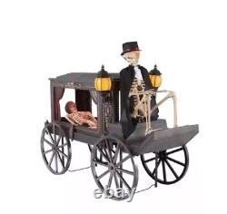 Home Depot Animated LED Hearse Grave & Bones Exclusive 2024