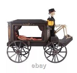 Home Depot Animated LED Hearse Grave & Bones Exclusive 2024