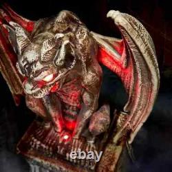 Home Depot Home Accents Halloween 5 ft LED Gargoyle Tombstone Prop NEW / IN HAND