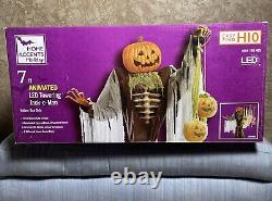 Home Depot Towering Jack O Man Halloween Animatronic Complete In Original Box