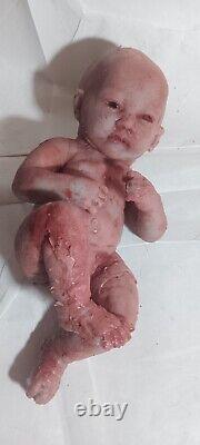 Horror movie prop silicone Dead baby gore goth freakshow weird Spooky Halloween