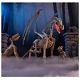 Huge Animated Skeleton Dragon Halloween Prop Sounds And Lights 6 Feet Tall Nib