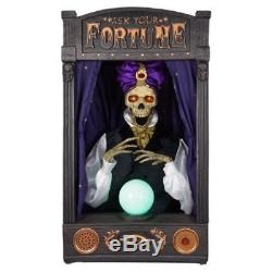 Hyde and Eek Boutique Animated Halloween Skeleton Fortune Teller Prop