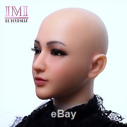 IMI Realistic Silicone Female face Masks for Crossdresser Masquerade Cosplay