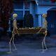 In Stock Life Size Skeletons Carrying Coffin Halloween Prop Haunted Decor