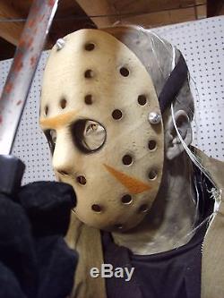 JASON VOORHEES FRIDAY THE 13th LIFE SIZE ANIMATRONIC OVER 6' TALL. COMPLETE