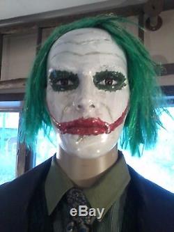 JOKER HEATH LEDGER LIFE SIZE MANNEQUIN HALLOWEEN PROP ZOMBIE PROP BATMAN DC