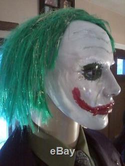 JOKER HEATH LEDGER LIFE SIZE MANNEQUIN HALLOWEEN PROP ZOMBIE PROP BATMAN DC