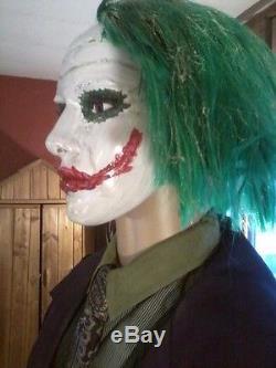 JOKER HEATH LEDGER LIFE SIZE MANNEQUIN HALLOWEEN PROP ZOMBIE PROP BATMAN DC