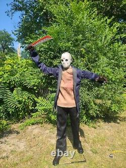 Jason Voorhees Friday the 13th 6' Animated Life Size Halloween Prop Decoration