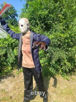 Jason Voorhees Friday the 13th 6' Animated Life Size Halloween Prop Decoration