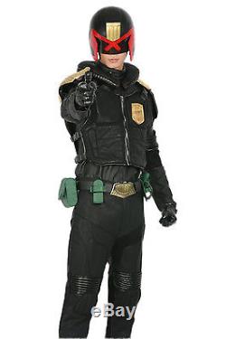 Judge Dredd Costume Movie Dredd Cosplay Fight Outfit Costume with Props Xcoser