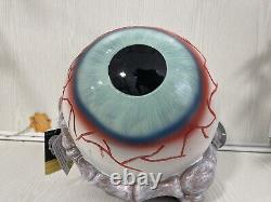 LARGE Halloween LED Eyeball with Skeleton Hand