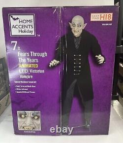 LED Victorian Vampire Animated Prop Haunted House Spooky 7' Halloween Animatroni