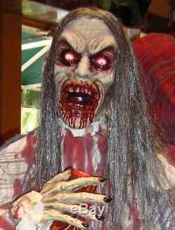 LIFE SIZE Man Eater Zombie 6ft Figure Deluxe Halloween Prop Decoration SCARY