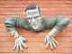 Lifesize Frankenstein Figure Wall Mount Halloween Prop Display Collectible Look