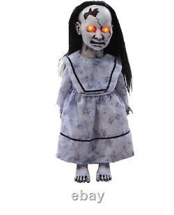 LUNGING GRAVEYARD BABY ANIMATED Halloween Haunted Prop Zombie Doll Led Sound New